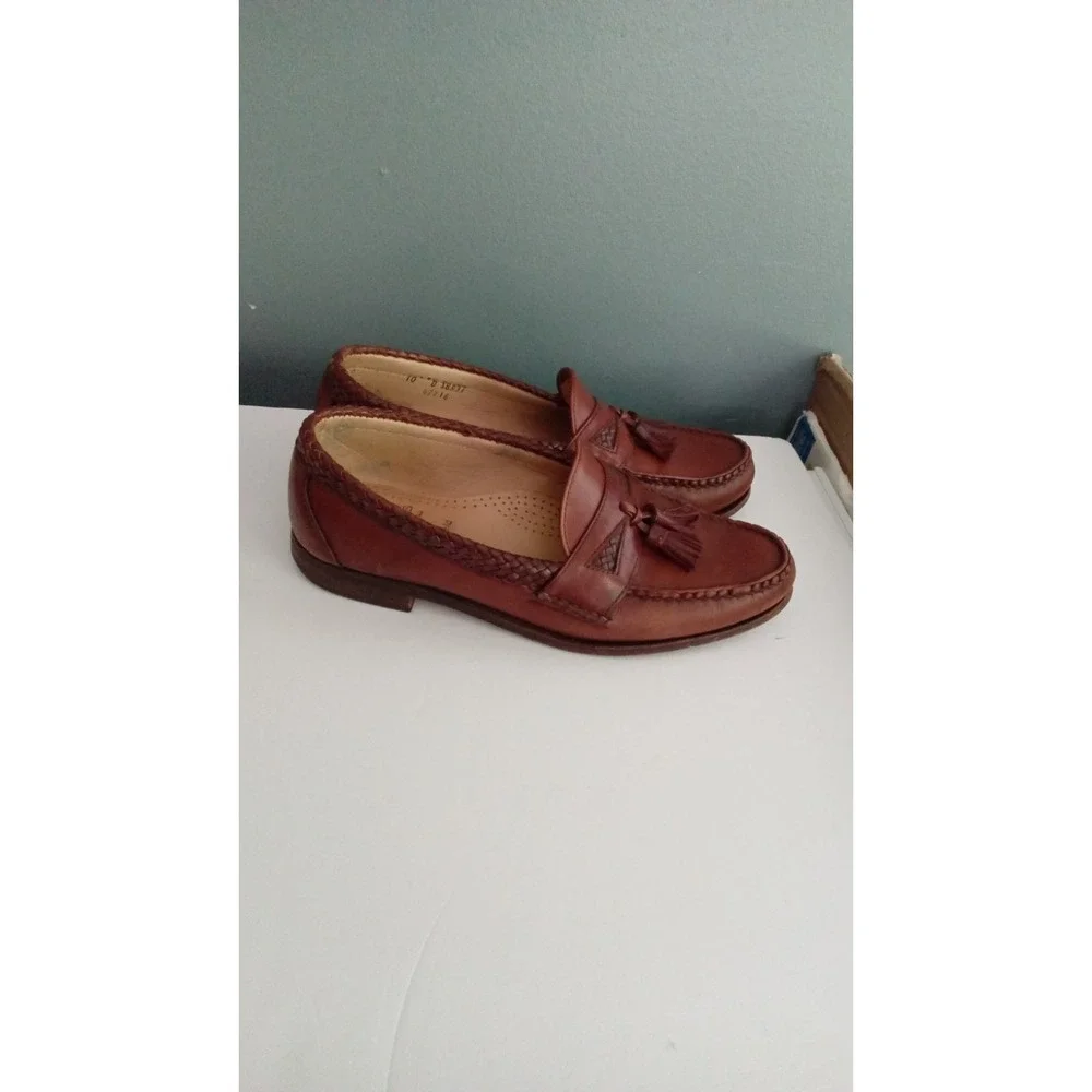 Allen Edmonds Maxfield Tassel Loafers Leather‎ Dress Shoes Brown Size 10